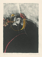 Viera Gergeľová – Litografia na tému A.S.Puškina 4. 