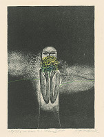 Viera Gergeľová – Litografia na tému A.S.Puškina 5. 