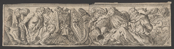 Justus Sadeler, Polidoro da Caravaggio – Vlys so starými ozbrojencami