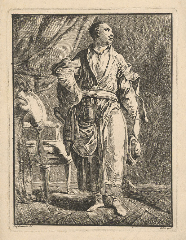 Matthes Gebel, Schendu – Muž v interiéri 