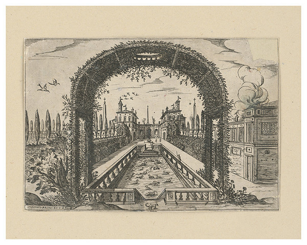 Stredoeurópsky autor zo začiatku 19. storočia – Záhrada talianskeho paláca 