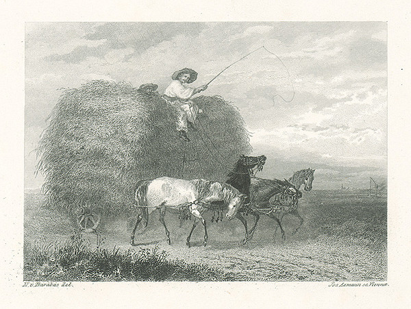 Miklós Barabás, Josef Axmann – Zvážanie obilia 