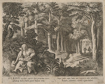 Raphael Sadeler I., Maarten de Vos st. – Svätý pustovník 