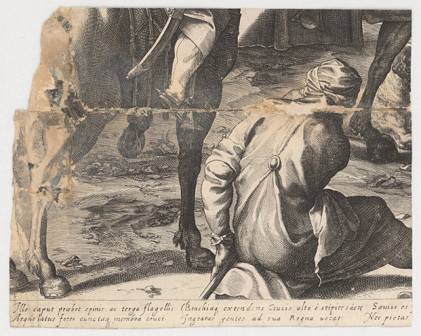 Marcus Sadeler, Jacopo Tintoretto – Fragment so sediacou postavou