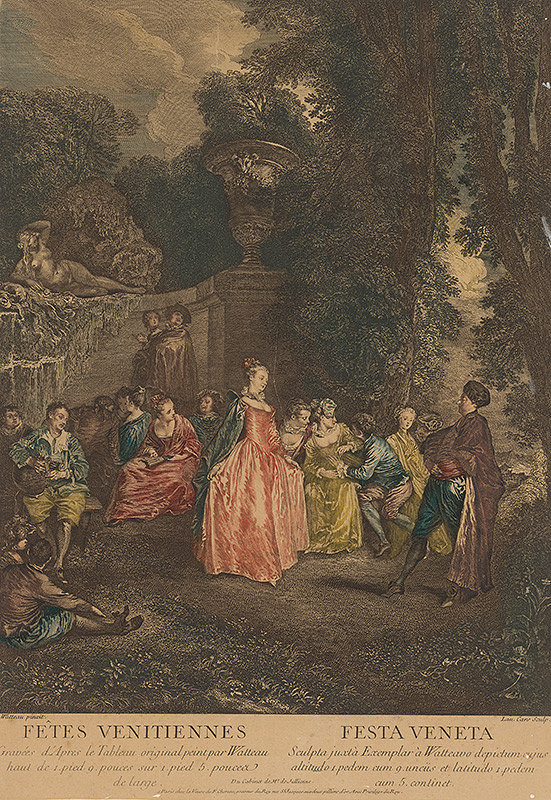 Laurent Cars, Antoine Watteau – Sviatok Benátčanov