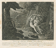 Charles Abraham Chasselat, J. Duthé – Atala a Chactas sv búrke 