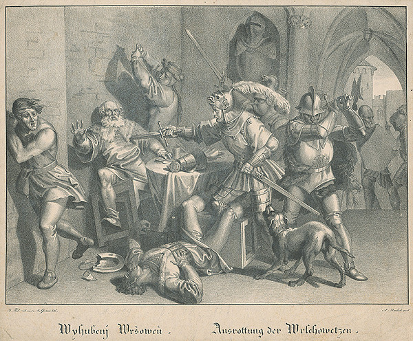 Josef Führich, Anton Gareis st. – Povraždenie Vršovcov 