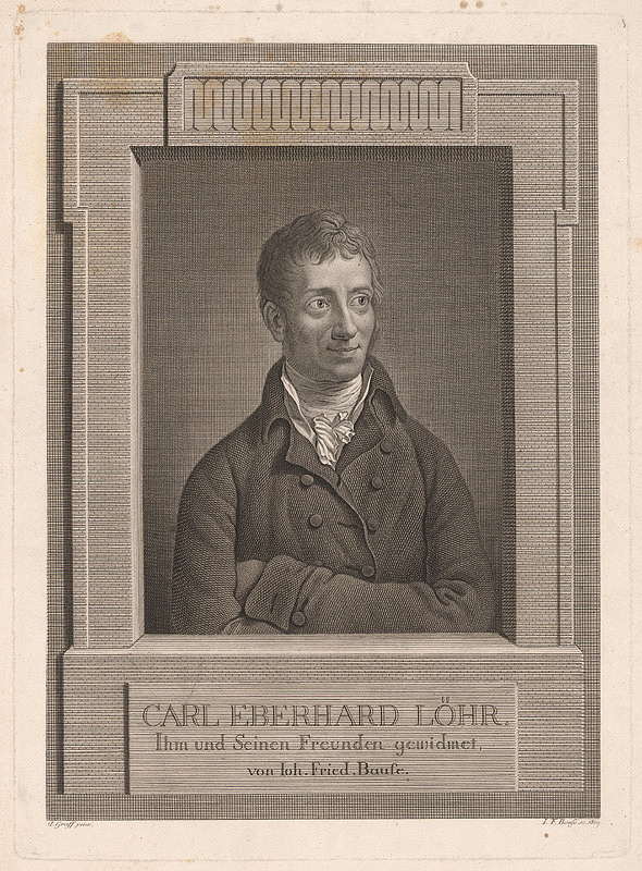 Johann Friedrich Bause, Anton Graff – Portrét pána Löhra