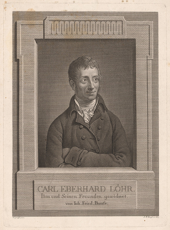 Johann Friedrich Bause, Anton Graff – Portrét pána Löhra 