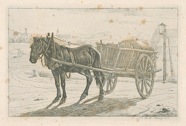 Johann Adam Klein – Kôň so záprahom 