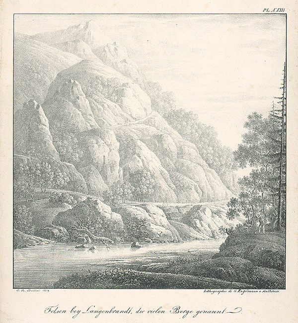 Gottfried Engelmann, J.A. Boillot – Alpské bralá pri Langenbrandte