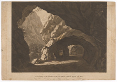 Franz Hegi, Johann Caspar Rahn – Passage souterrain de 450 pieds perce dans le Roc. 