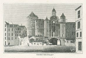Nizozemský grafik z 19. storočia – Grand Chatelet 