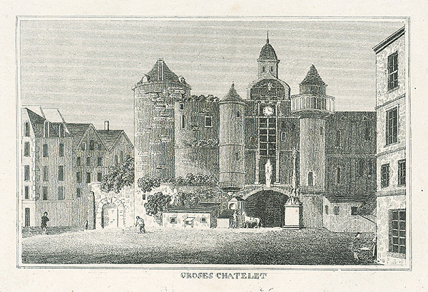 Nizozemský grafik z 19. storočia – Grand Chatelet 