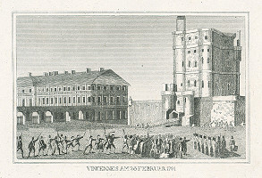 Nizozemský grafik z 19. storočia – Vincennes 28.februára 1791 