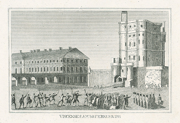 Nizozemský grafik z 19. storočia – Vincennes 28.februára 1791