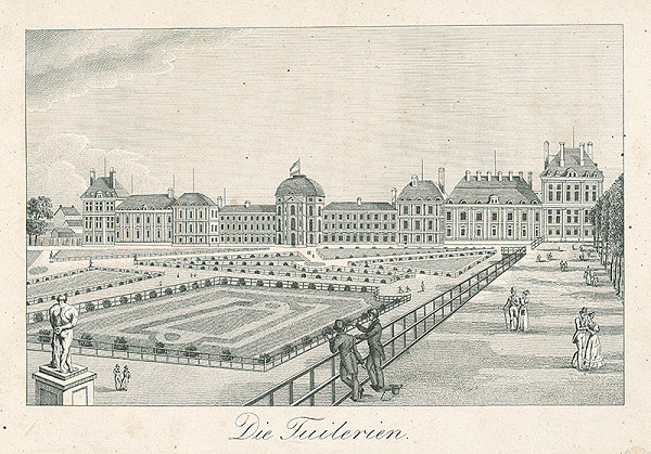 Nizozemský grafik z 19. storočia – Tuilleries 