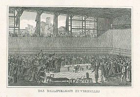 Nizozemský grafik z 19. storočia – Herňa vo Versailles 