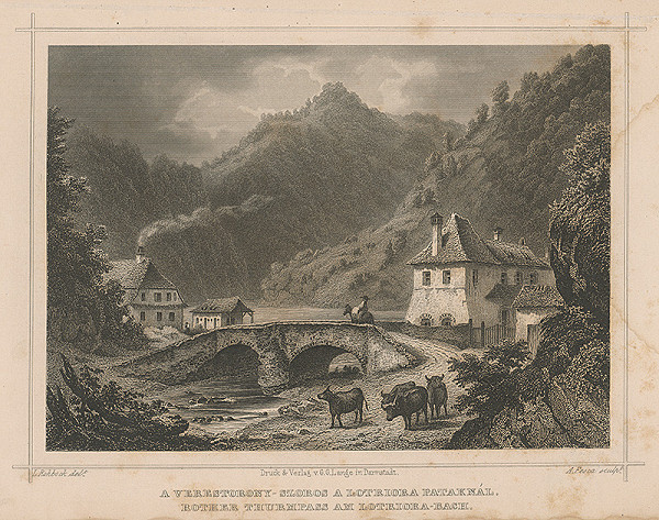 Ludwig Rohbock, A. Fesca – Rother Thurmpass am Lotriora-Bach 