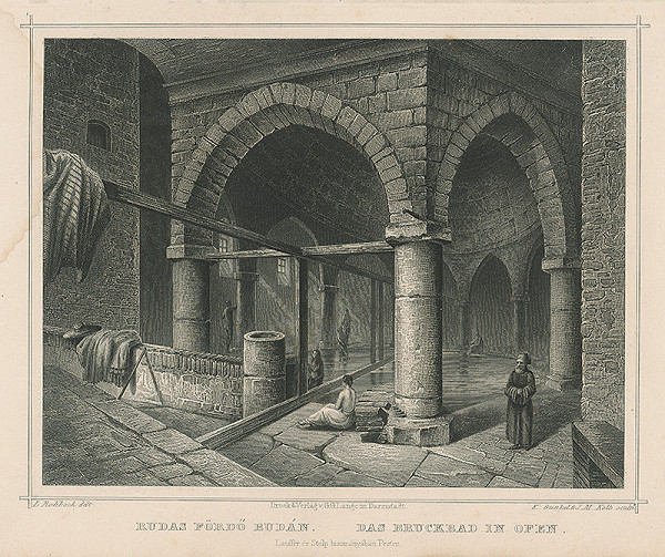 Ludwig Rohbock, K. Gunkel, Joseph Maximilian Kolb – Kúpele v Budíne 