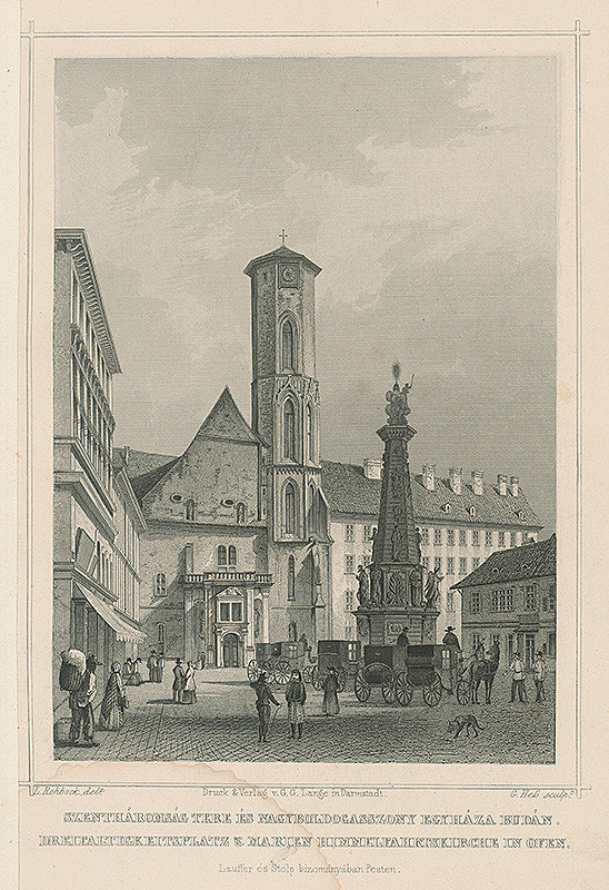 Ludwig Rohbock, Georg Hels – Trojičné námestie a kostol Blahoslavenej Panny Márie v Budíne