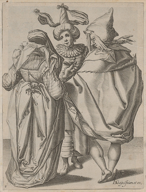 Jacob de Gheyn II., Zacharias Dolendo – Pár oslovujúci gestikulujúceho mládenca (8)