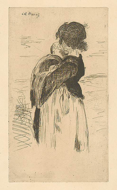 Edouard Manet – Mladá žena s dieťaťom