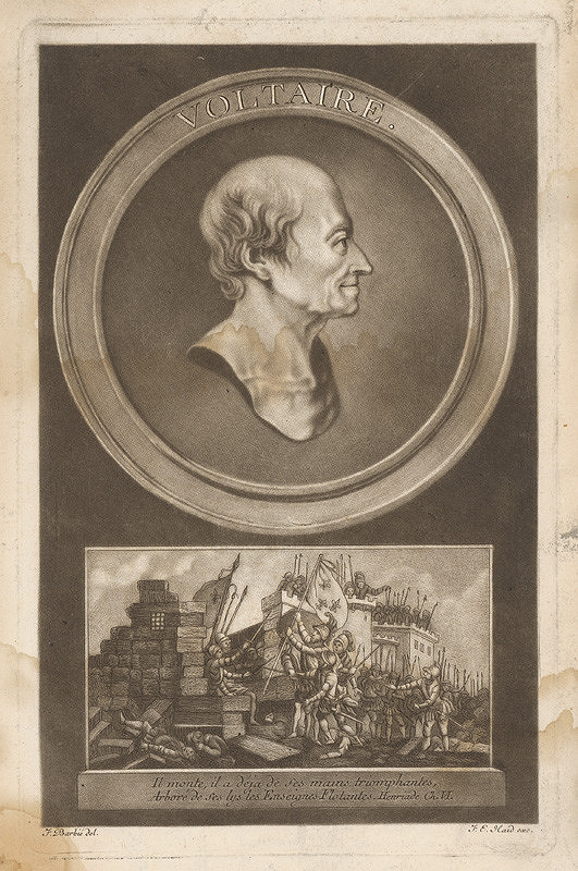 Johann Elias Haid, Jean Jacques François Le Barbier – Voltaire