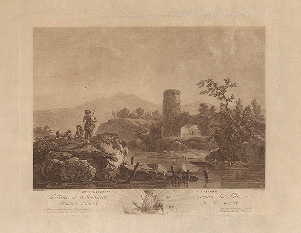 Jean-Baptiste Racine, Philippe Pillement – Riečna krajina so stafážou 