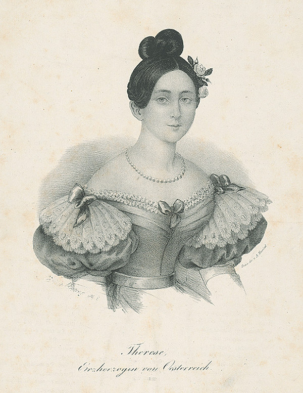 Cäcilie Brandt, August Kneisel – Terézia,arcikňažná rakúska 