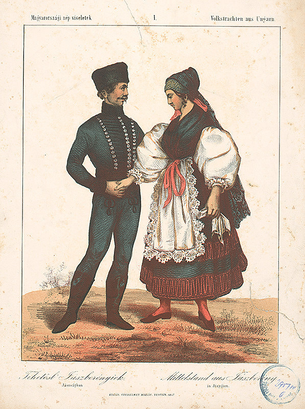 Maďarský autor z 19. storočia – Young Couple of Jászberény