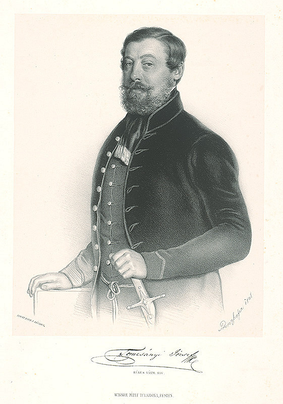 August Prinzhofer, J. Rauh – József Tomcsányi, poslanec Békešskej župy 