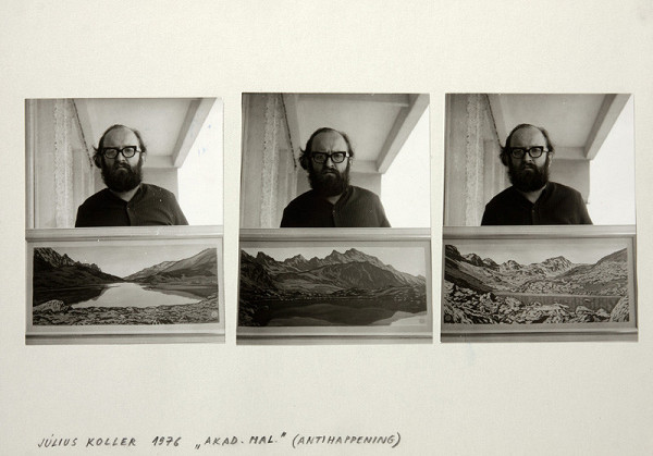 Július Koller – Akad. mal. (antihappening). (3 x s Vysokými Tatrami)  