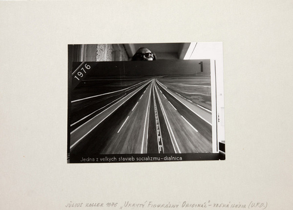 Július Koller – Unrevealed Figural Original - Grand Illusion (U.F.O.) 