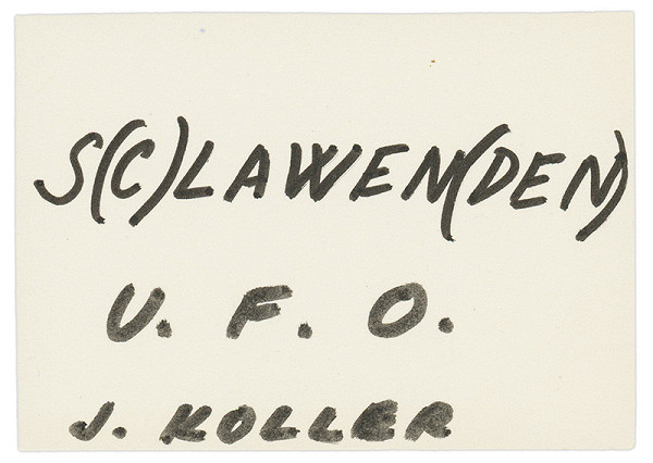 Július Koller – Archív JK/S(C)LAWEN(DEN) 