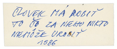 Július Koller – Archív JK/Človek má robiť to... 