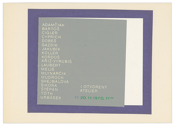 Július Koller – Archív JK/I. OTVORENÝ ATELIÉR 