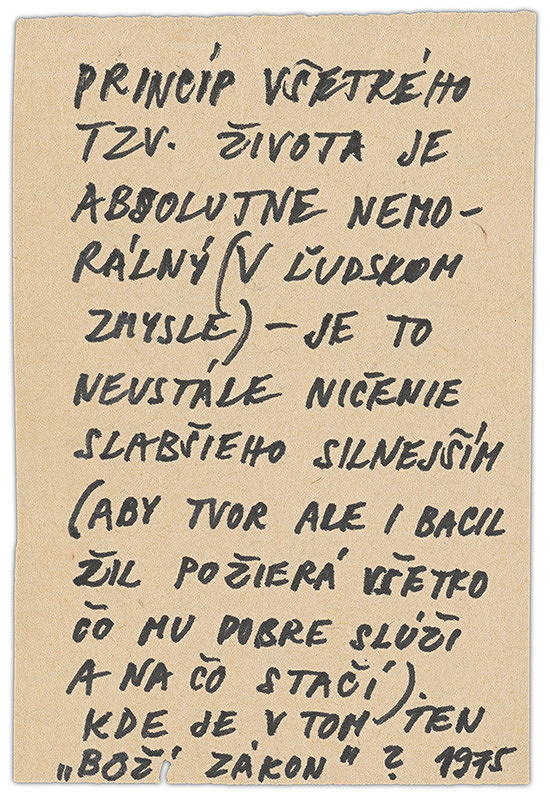 Július Koller – Archív JK/Princíp všetkého tzv. života je absolútne nemorálny...