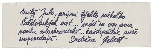Robert Cyprich – Archív JK/Robert Cyprich: FAGA: ready-made ´79/niekoľko šaldovských viet 