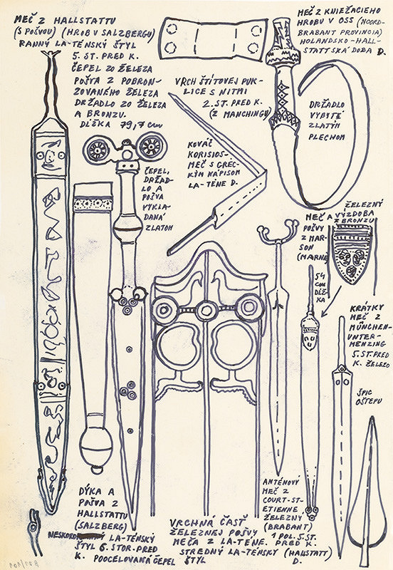 Július Koller – Archív JK/Keltská kresba 