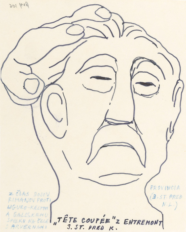 Július Koller – Archív JK/Keltská kresba 