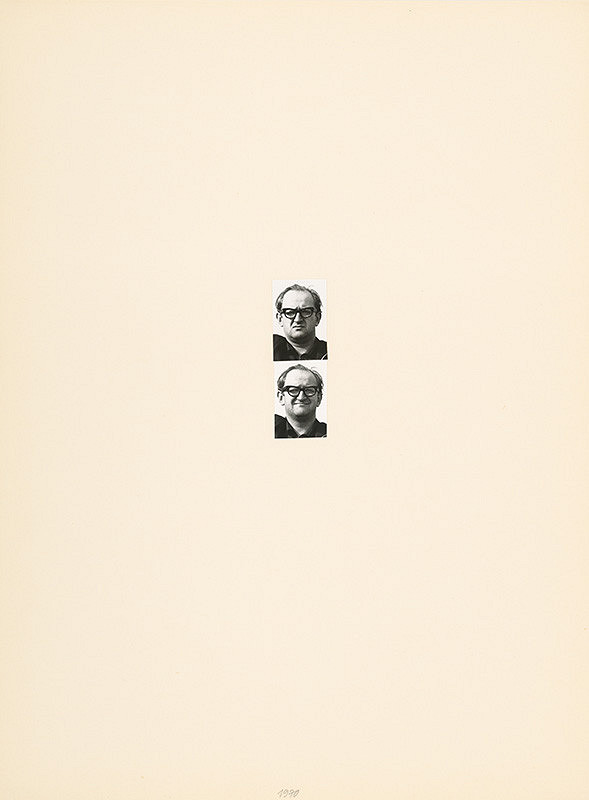 Július Koller – Archív JK/Portrét JK 1970 1-2