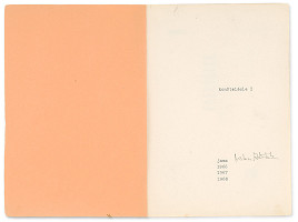 Milan Adamčiak – Konštelácie I. - 1. list zo zošita  