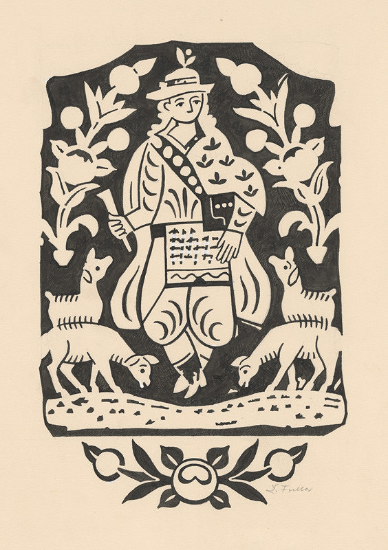 Ľudovít Fulla – Pastier s ovcami 