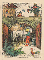 Ľudovít Fulla – Mládenec s koníkom pod zlatou podkovou 