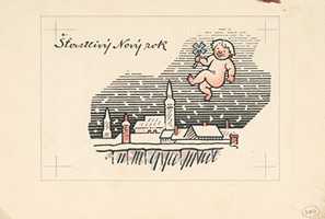 Ľudovít Fulla – Nový rok nad mestom 