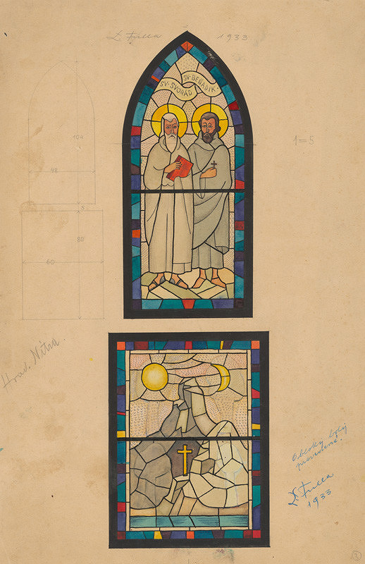 Ľudovít Fulla – Sv.Svorád a sv.Beňadik 