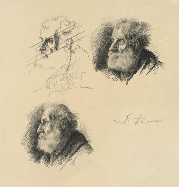 Ľudovít Fulla – Tri štúdie hlavy starca 