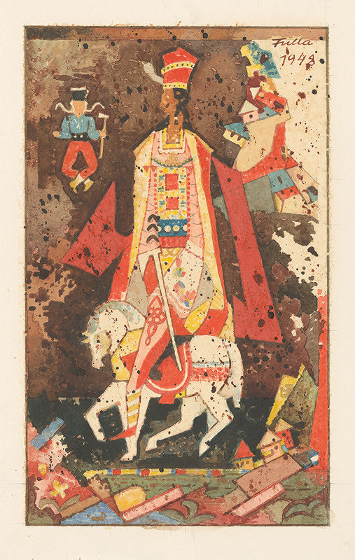 Ľudovít Fulla – Jánošík on a White Horse 