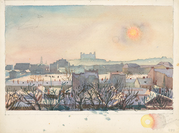 Ľudovít Fulla – Zimná Bratislava 